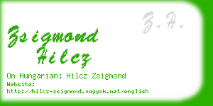 zsigmond hilcz business card